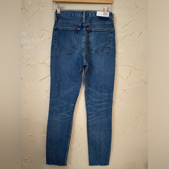 Re/done originals high rise ankle crop in medium vintage size 26 - Picture 6 of 7